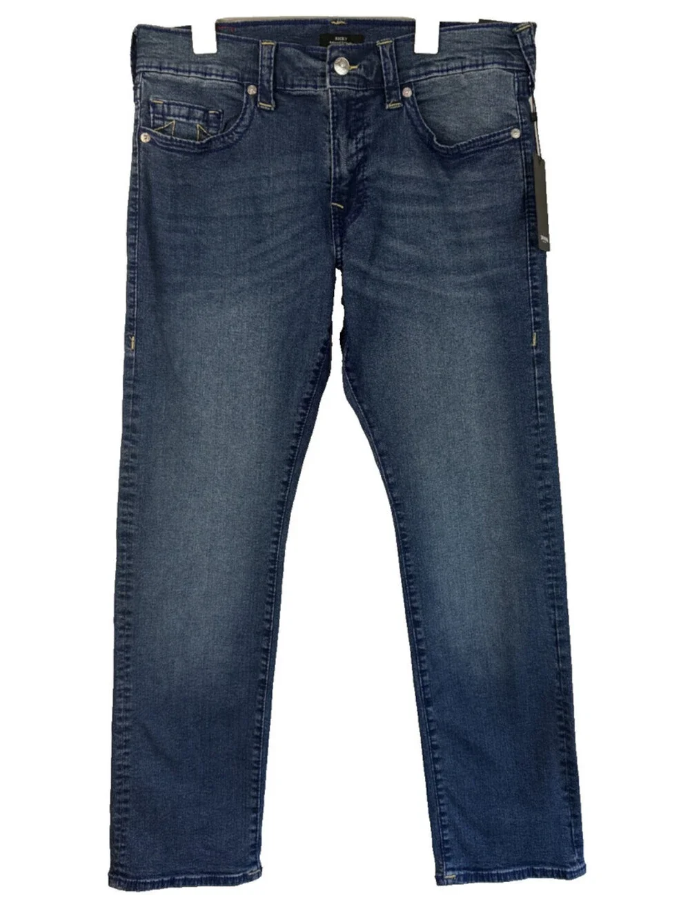 NEW - True Religion Mens Ricky Relaxed Straight Jeans Size 36 x 34